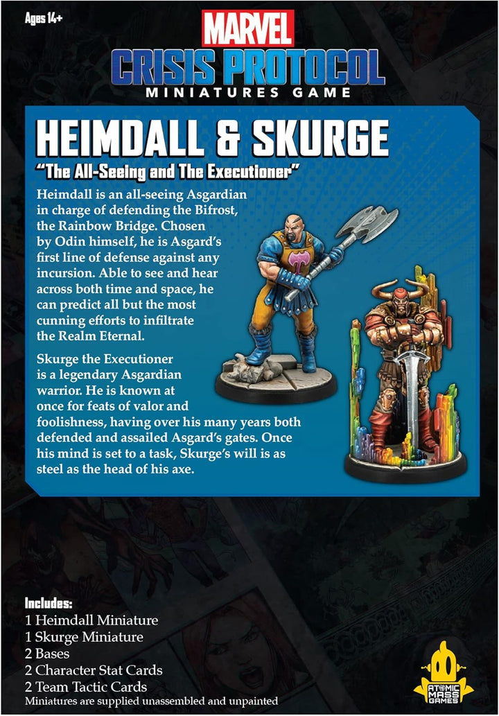 Atomic Mass Games Marvel Crisis Protocol - Heimdall & Skurge (Englisch), ATOCP102EN Klassisch, Klass