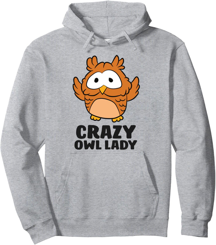 Eule Mädchen Lustige verrückte Eule Lady Süsse Eule Pullover Hoodie