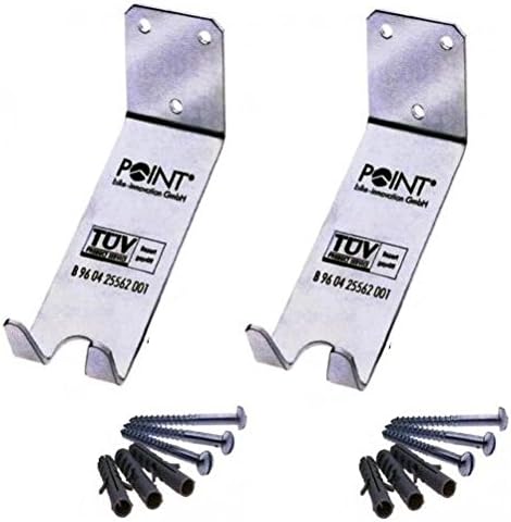 2x Point Fahrrad Wandhalter Pedaleinhängung TÜV geprüft 30kg Tragkraft