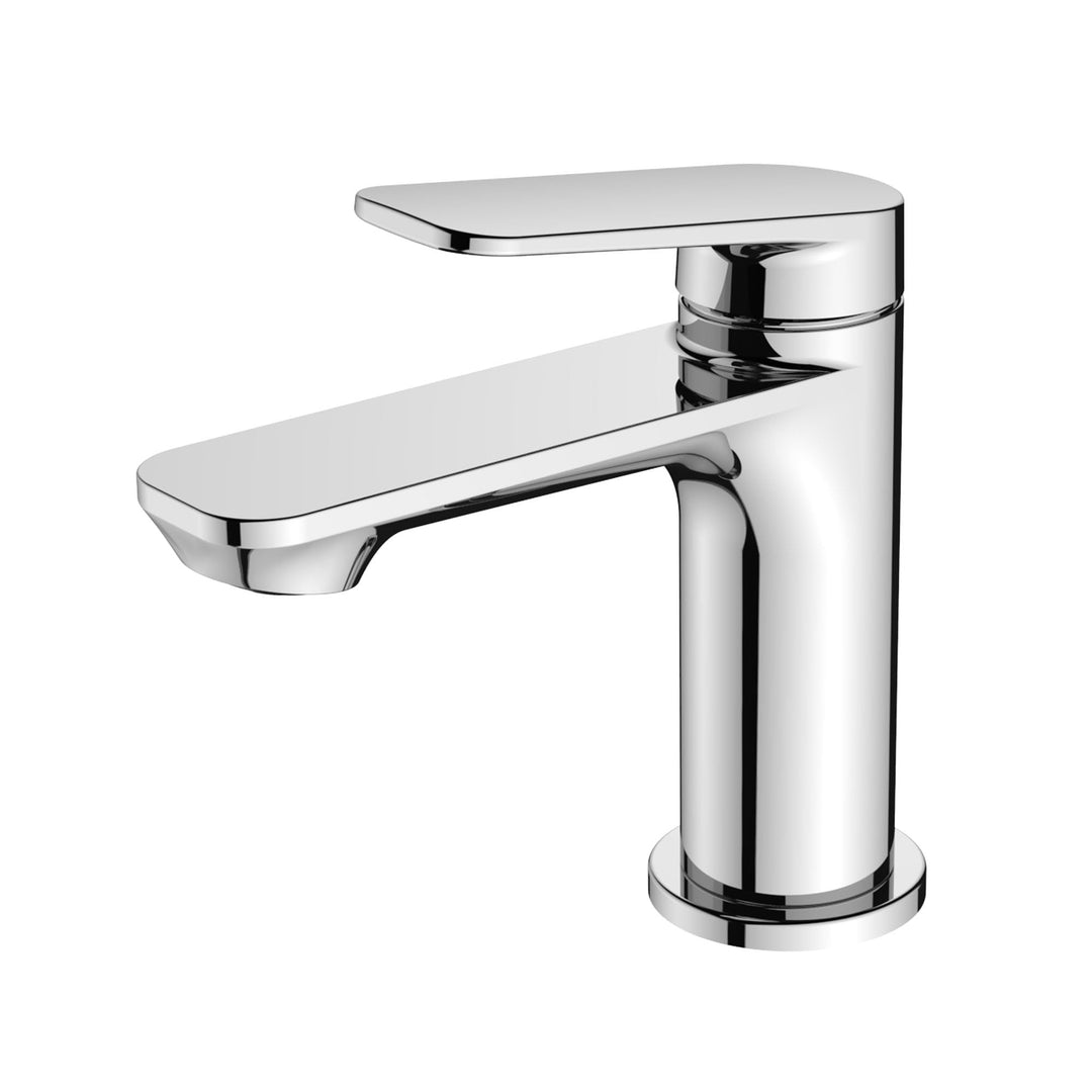 BELZ Wasserhahn Bad Einhebel Mischbatterie aus Messing, Wasserhahn fürs Badezimmer, Wassersparend &