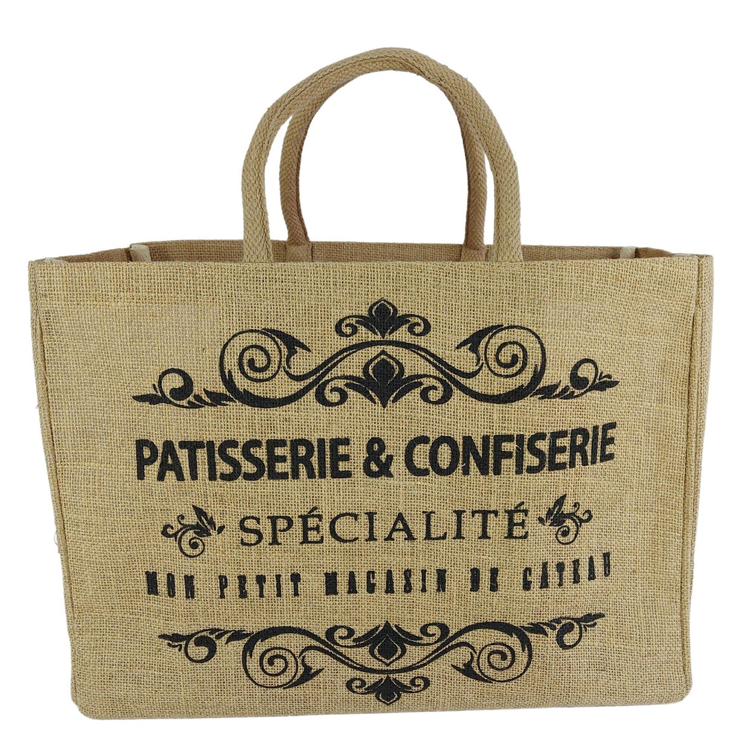 Domelo Einkaufskörbe. Bedruckte Einkaufstasche. Jute Tasche gross. Korbtasche, wasserabweisenden Str
