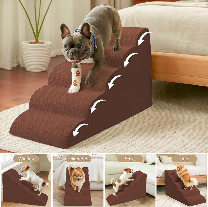 Niubya Hundetreppe für Kleine Grosser Hunde H40 cm - Katzentreppe Hundetreppe Bett und Sofa, ältere