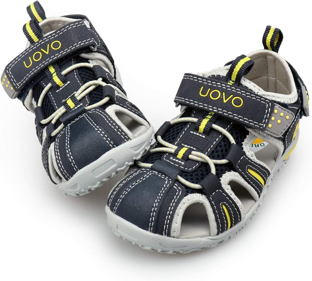 UOVO Jungen Sandalen Trekking Wandern Kinder Sandalen Outdoor Geschlossene Zehe Sandalen Sportliche