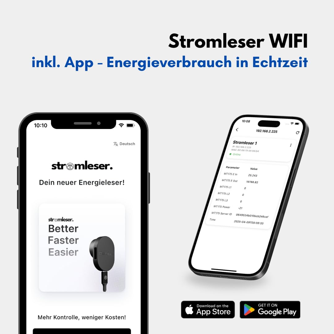 WIFI Smart Meter IR Lesekopf - Stromzähler auslesen WLAN, Mit Tasmota Software für Smart Home Integr