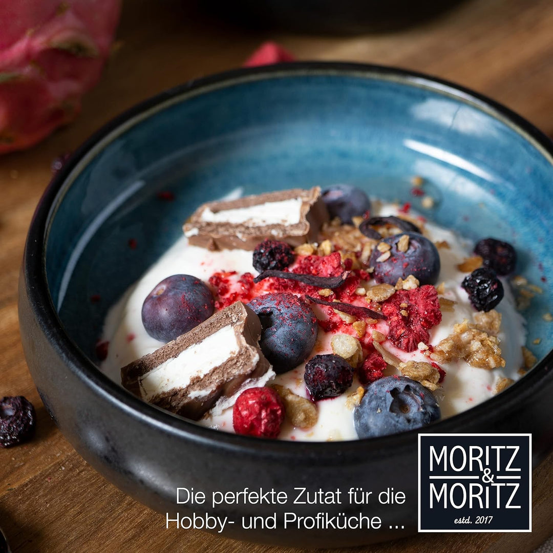 Moritz & Moritz SOLID 4x Kleine Schalen - 300ml - Dip Schälchen aus Steinzeug für Dessert, Snack, Su