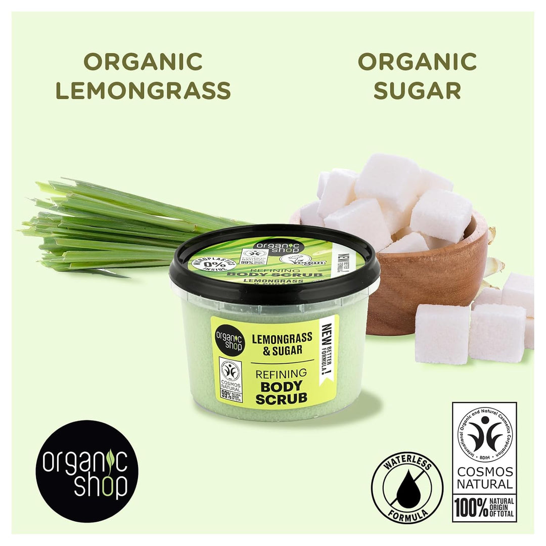 Organic Shop Body Scrub Natural Provence Lemongrass and Sugar 250 ml Lemongrass and Sugar 250 ml (1e