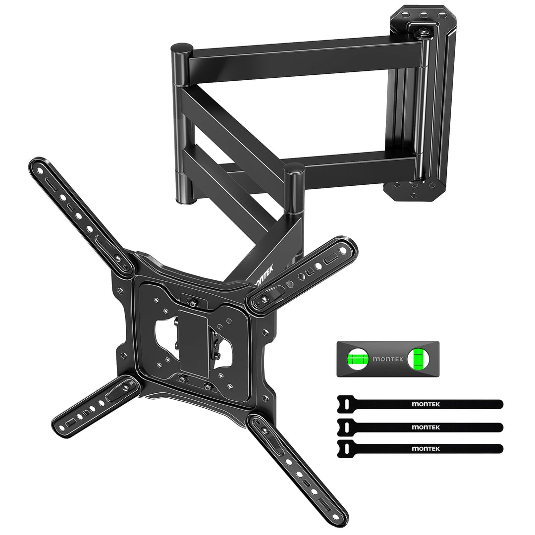 monTEK Lang Arm 946mm TV Wandhalterung für 23-65 Zoll Fernseher, ausziehbare TV Halterung schwenkbar