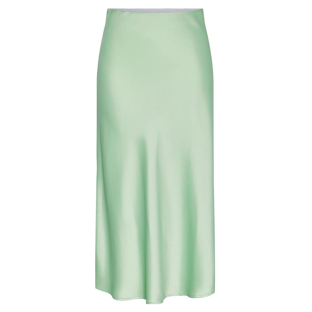 YAS Damen Yaspella Hw Midi Skirt S. Noos Rock XS Quiet Green, XS Quiet Green