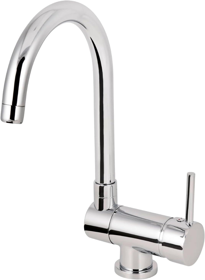 aquaSu® Vorfensterarmatur Gloria mit Wasserspar-Kartusche, umklappbar, schwenkbarer, hoher Auslauf,
