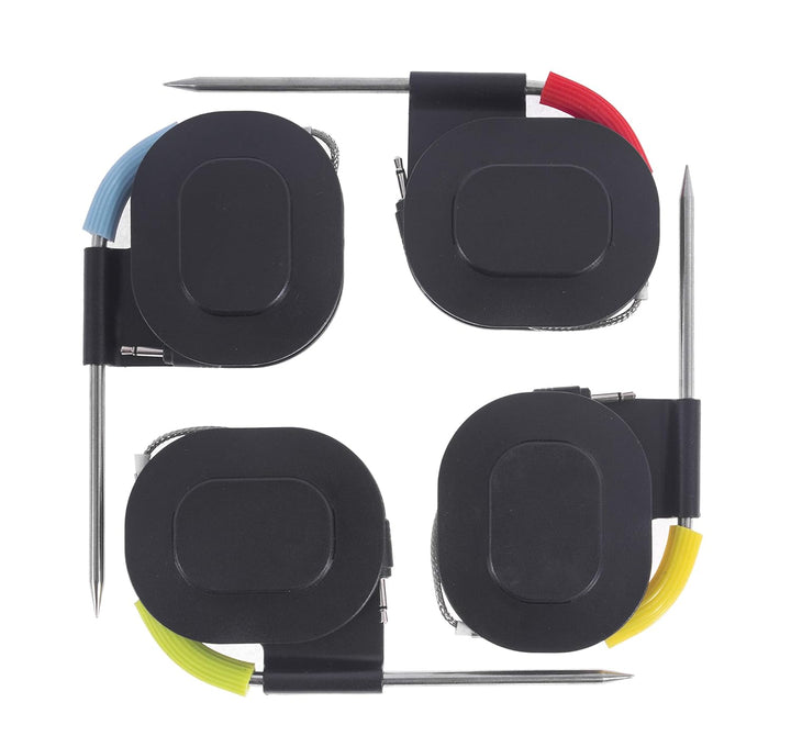 DELSbbq Ersatz-Fleischsonden 4er-Pack, kompatibel mit Weber iGrill & Connect Geräten, farbcodierte H