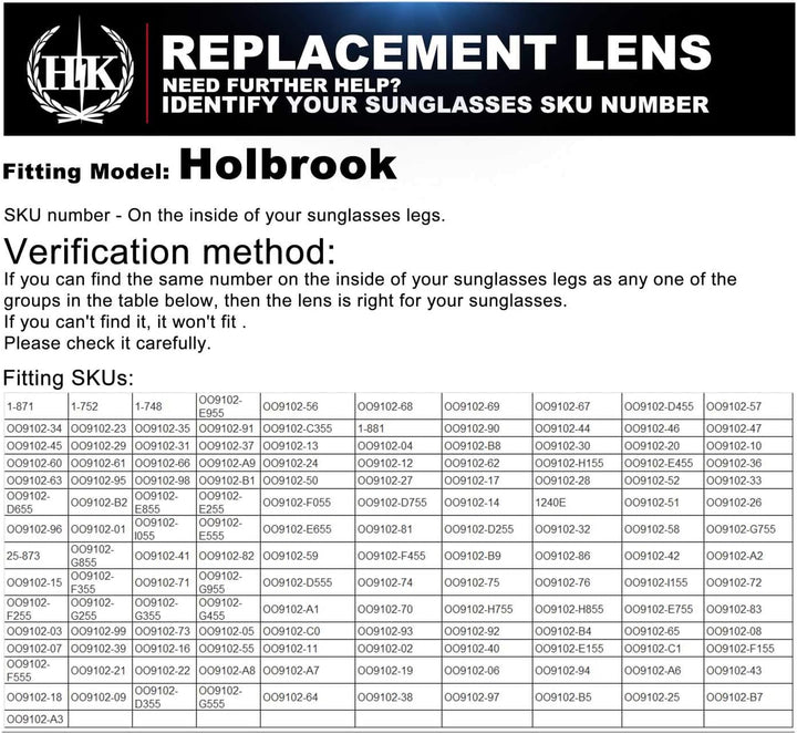 HKUCO Replacement Lenses For Oakley Holbrook Gold/Transparent Blue Polarized