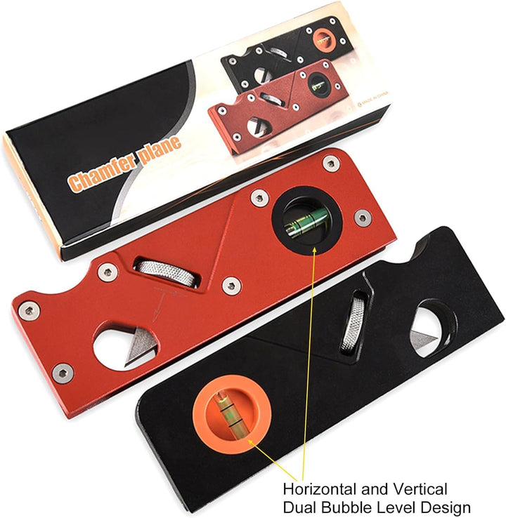 Multifunktionshobel Holzbearbeitungshobel, 45-Grad Fasenhobel 1/8" 3/16" 1/4" Radius Konturen Kanten