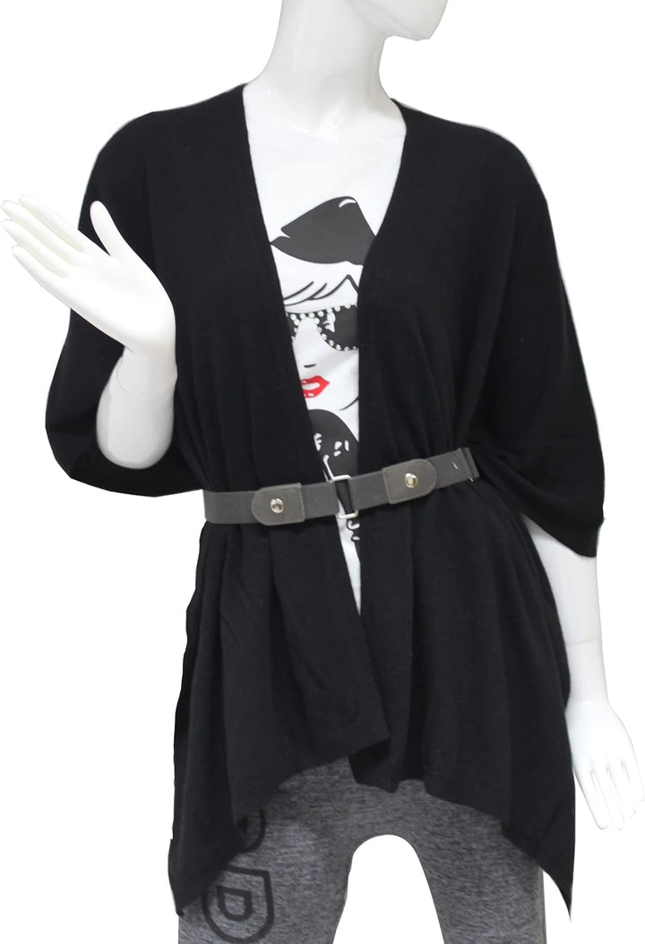 Damen Poncho,Schal Pullover, Lange Strickjacke, Strickpullover, Mantel,XXL Umhängetuch,Tunika für So