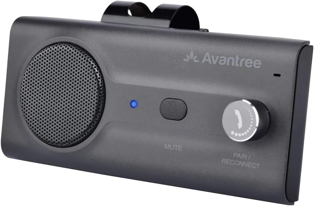 Avantree CK11 Kfz Bluetooth 5.0 Freisprecheinrichtung Freisprechanlage Car Kit für Sonnenblende, Lau
