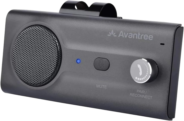 Avantree CK11 Kfz Bluetooth 5.0 Freisprecheinrichtung Freisprechanlage Car Kit für Sonnenblende, Lau