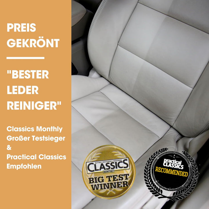 Furniture Clinic - Komplettes Lederpflege-Set | Lederreiniger & Schutzcreme für Sofas, Autos, Möbel