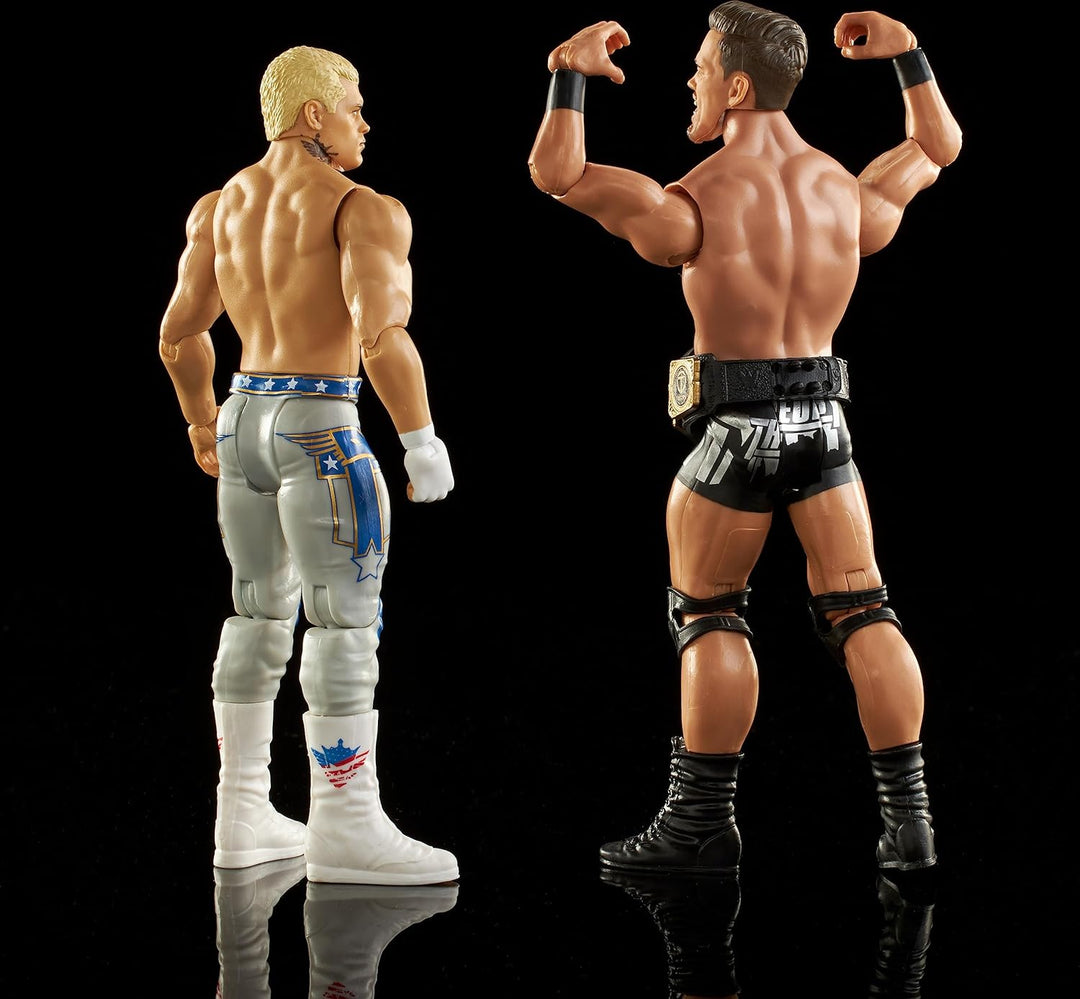 Mattel WWE Action Figure Battle Pack 2 Pack with Mattel WWE Championship Title Championship Showdown