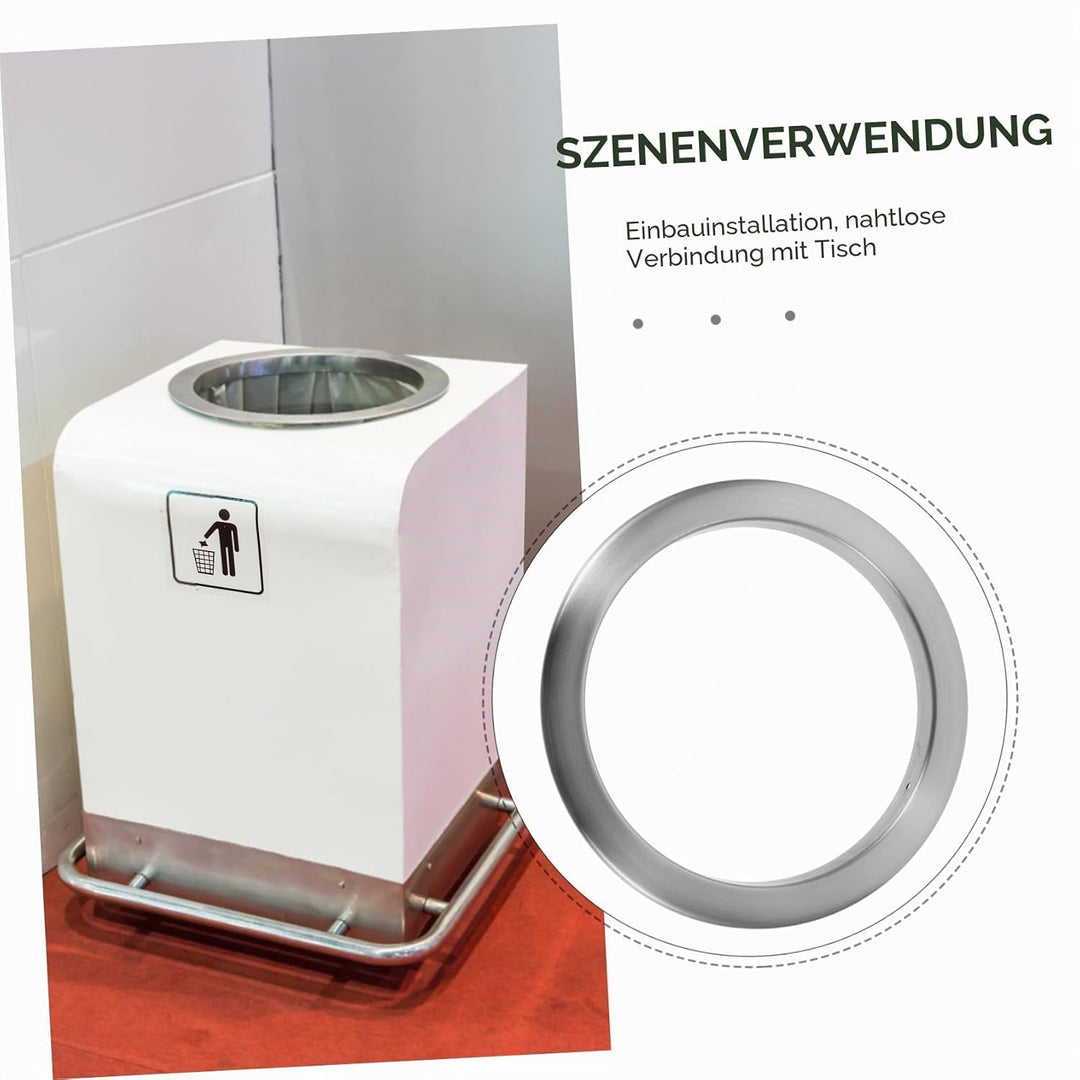 Eingelassener Edelstahl Müllschacht Ring Einfache Bedienung Langlebig Integrierbar Eingebauter Küche