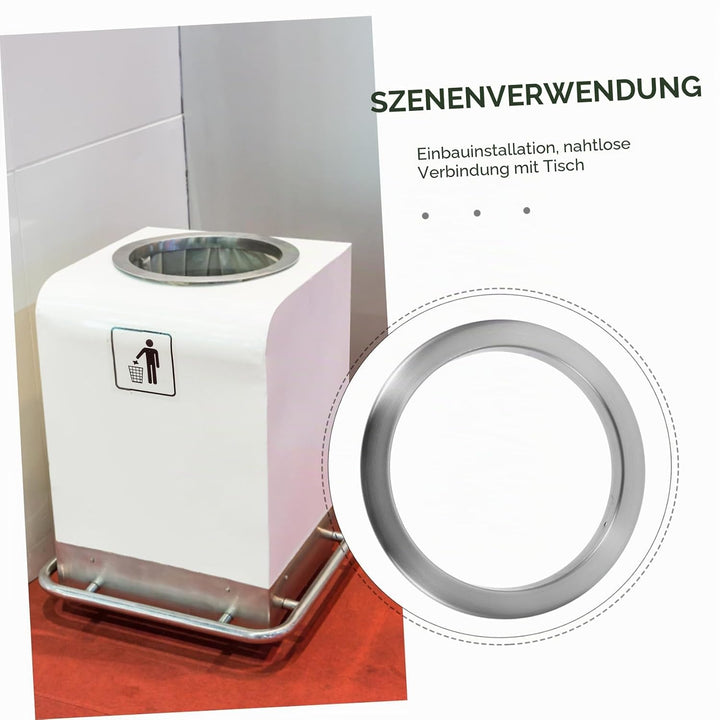 Eingelassener Edelstahl Müllschacht Ring Einfache Bedienung Langlebig Integrierbar Eingebauter Küche