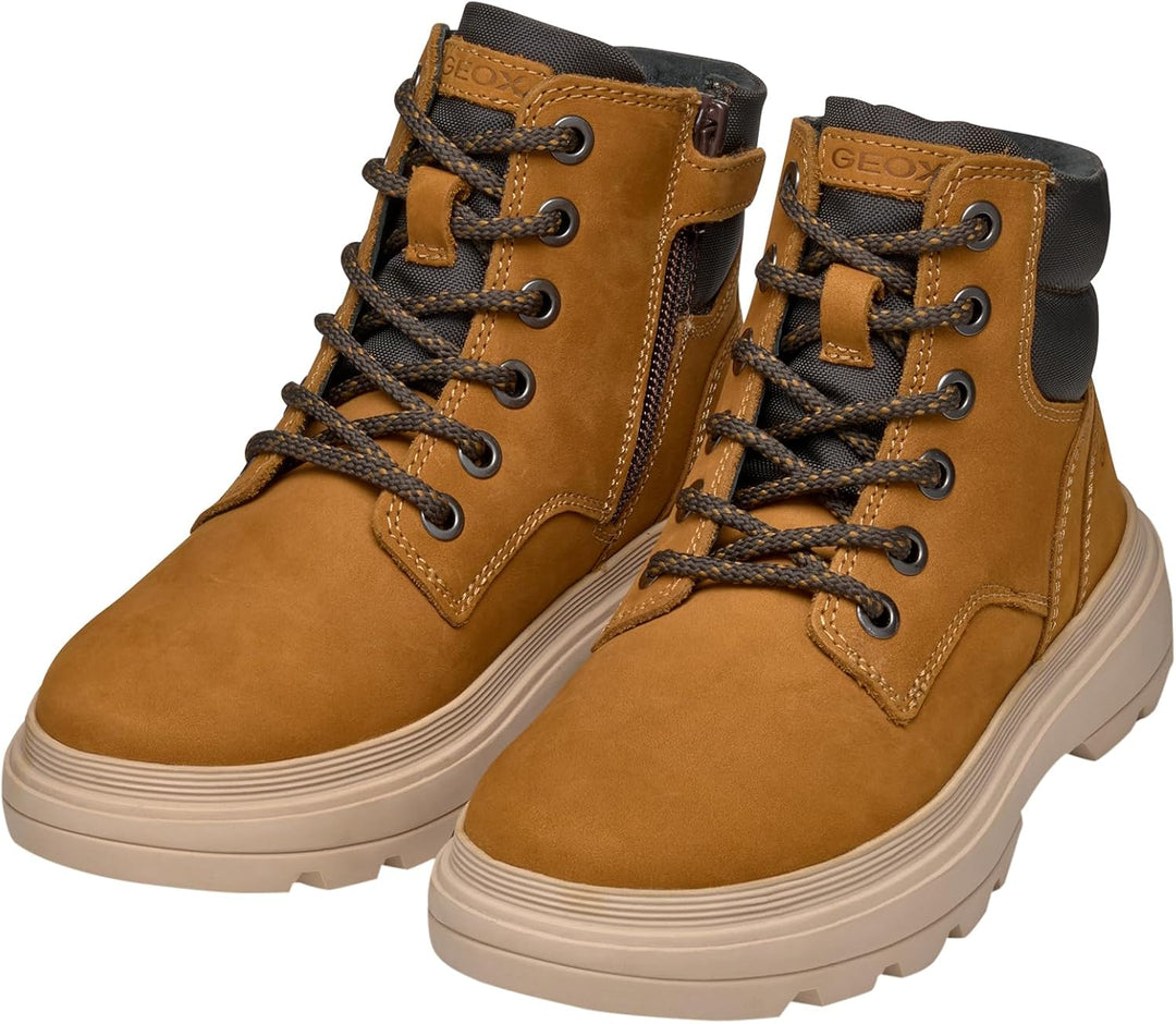 Geox Herren U Ghiacciaio Ankle Boot 30 EU Dk Yellow Brown, 30 EU Dk Yellow Brown