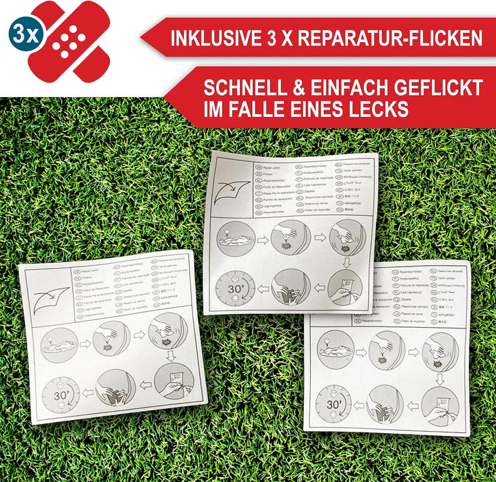 ONBEST aufblasbares XXXL Schwimmtier mit Federn – 183x162x117 cm – Wassertier zum Aufblasen für Erwa