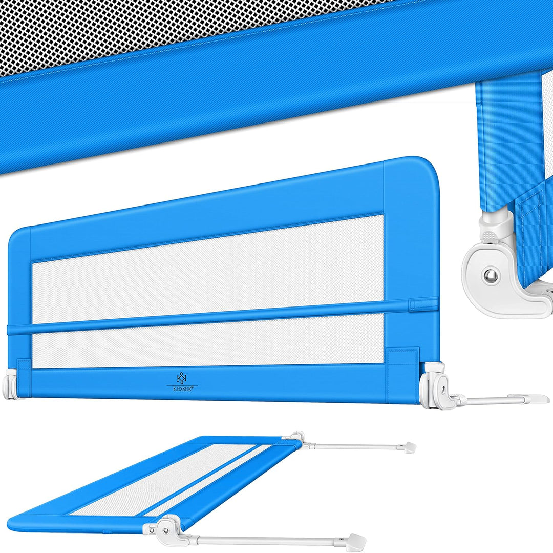 KESSER® Bettgitter 150 cm Bettschutzgitter Kinderbettgitter für Kinder Babybettgitter Klappbar, Trag