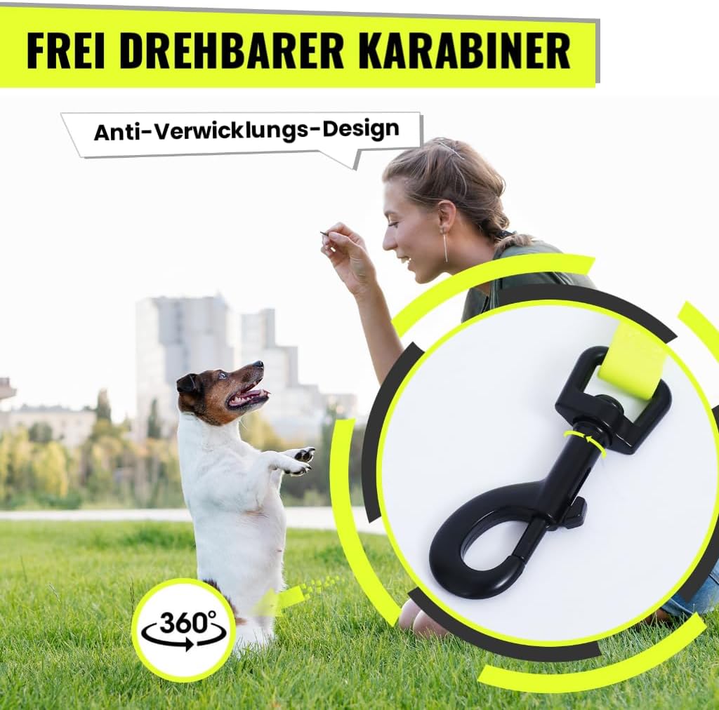 Loutep Biothane Schleppleine Für Hunde Lange Hundeleine 3m 5m Schleppleine 10m Für Hunde 15m 20m Lei