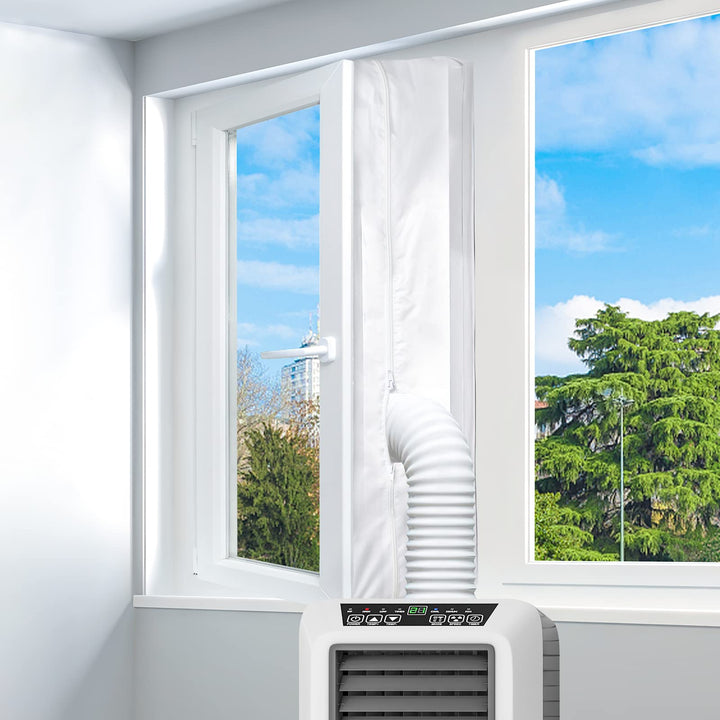 LYUNIT 300CM Fensterabdichtung für Mobile Klimageräte, Klimaanlagen, Wäschetrockner, Ablufttrockner,
