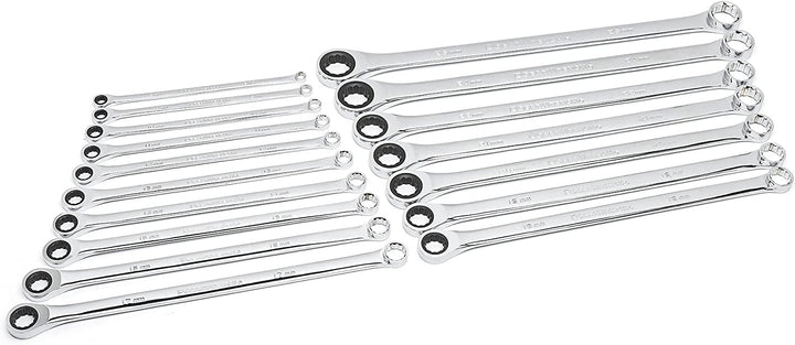 GearWrench Gearbox Ratschenschlüssel-Set, 12-teilig, XL, 17-teilig, metrisch – 85989, 17-teilig, met