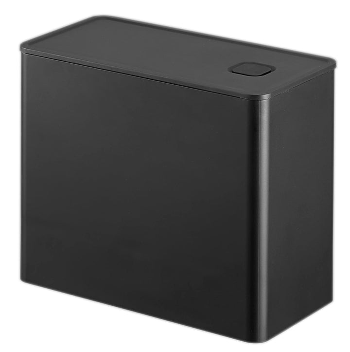 Yamazaki 6908 TOWER Luftdichter Kaffeebehälter, schwarz, Polypropylen/Silikon, minimalistisch, 18.4