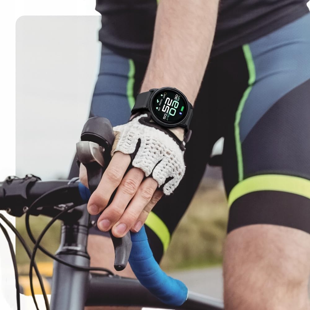 FOREVER Smartwatch SB-330 Schwarz Damen Herren Fitness Tracker wasserdicht Deutches menu Smart Watch