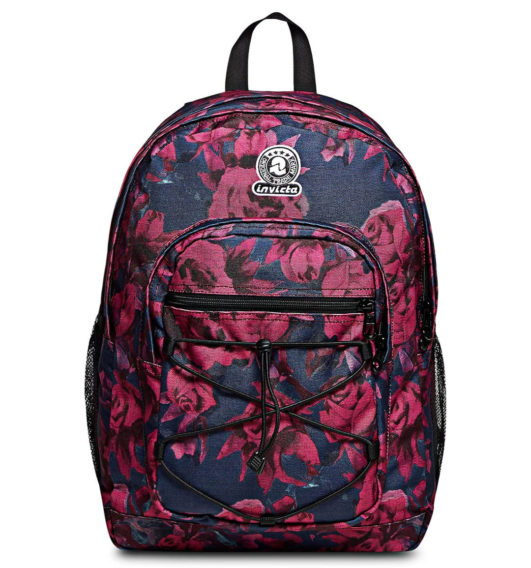 RUCKSACK INVICTA DIAL ROSES FANTASY mit Trinkflaschenfach, Extra Platz - 38 LT - Unisex, für Uni, Sp