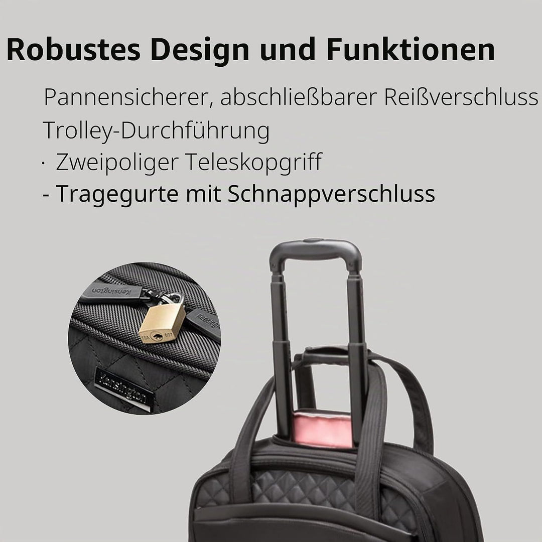 Kensington Laptop Rolltasche Contour 2.0 Executive Balance Laptop Spinner für bis zu 15.6 Zoll Lapto