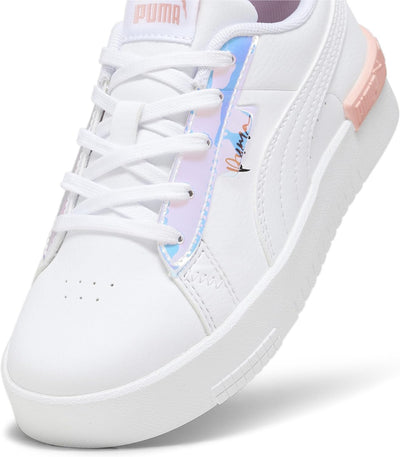 PUMA Mädchen Jada Crystal Wings Ps Sneaker 21 EU Puma White Peach Smoothie Puma Black, 21 EU Puma Wh