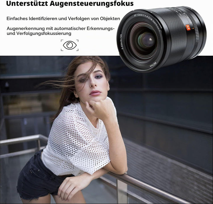 VILTROX AF 13mm F1.4 APS-C Objektiv für Nikon Z-Mount, Ultra-Weitwinkel-Autofokus Prime-Objektiv für