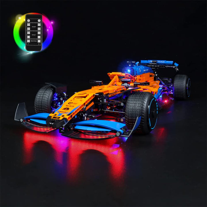 Led Licht Set für Lego 42141 Technic McLaren Formel 1 Rennwagen,Fernbedienung Dekorationsbeleuchtung