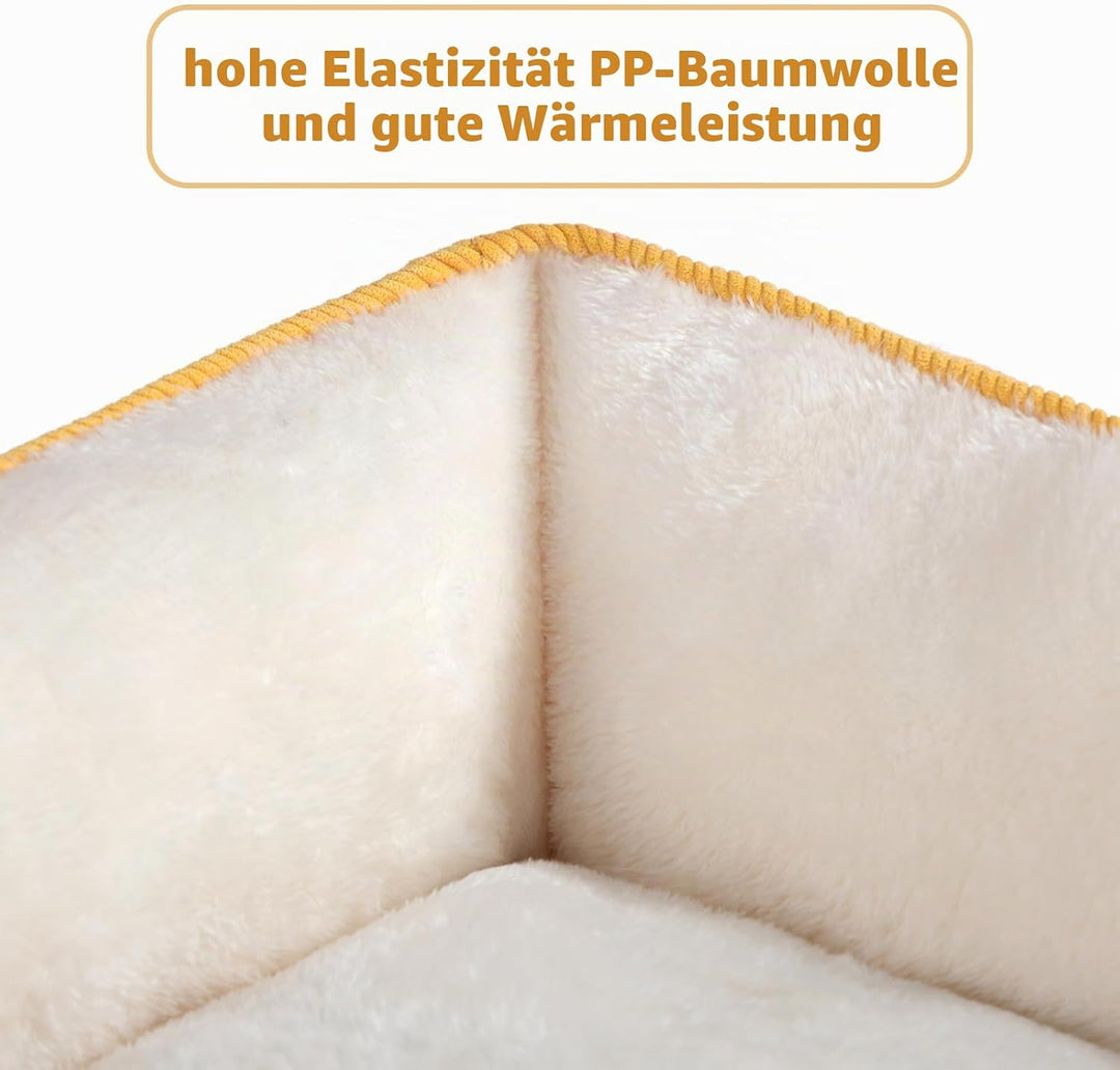 Hollypet Katzenbett Kleines Hundebett Haustierbett für Katzen und Welpen, Weiches Haustierschlafbett