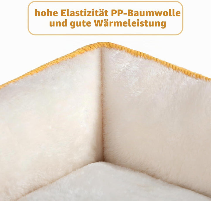 Hollypet Katzenbett Kleines Hundebett Haustierbett für Katzen und Welpen, Weiches Haustierschlafbett