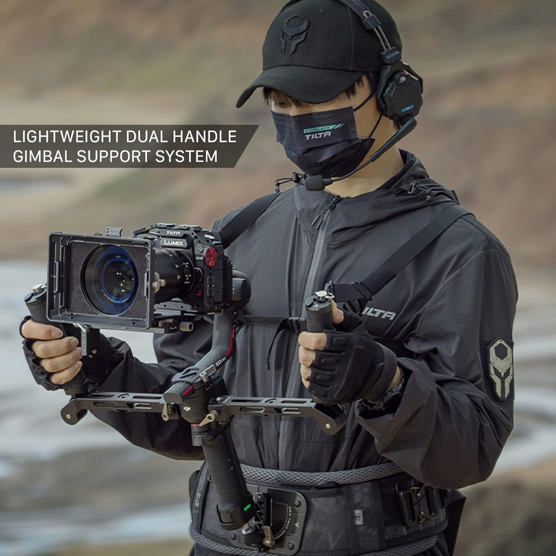 Tilta Dual Handle Gimbal Support Leichtes Gimbal-Stützsystem mit Zwei Griffen,kompatibel mit DJI RS
