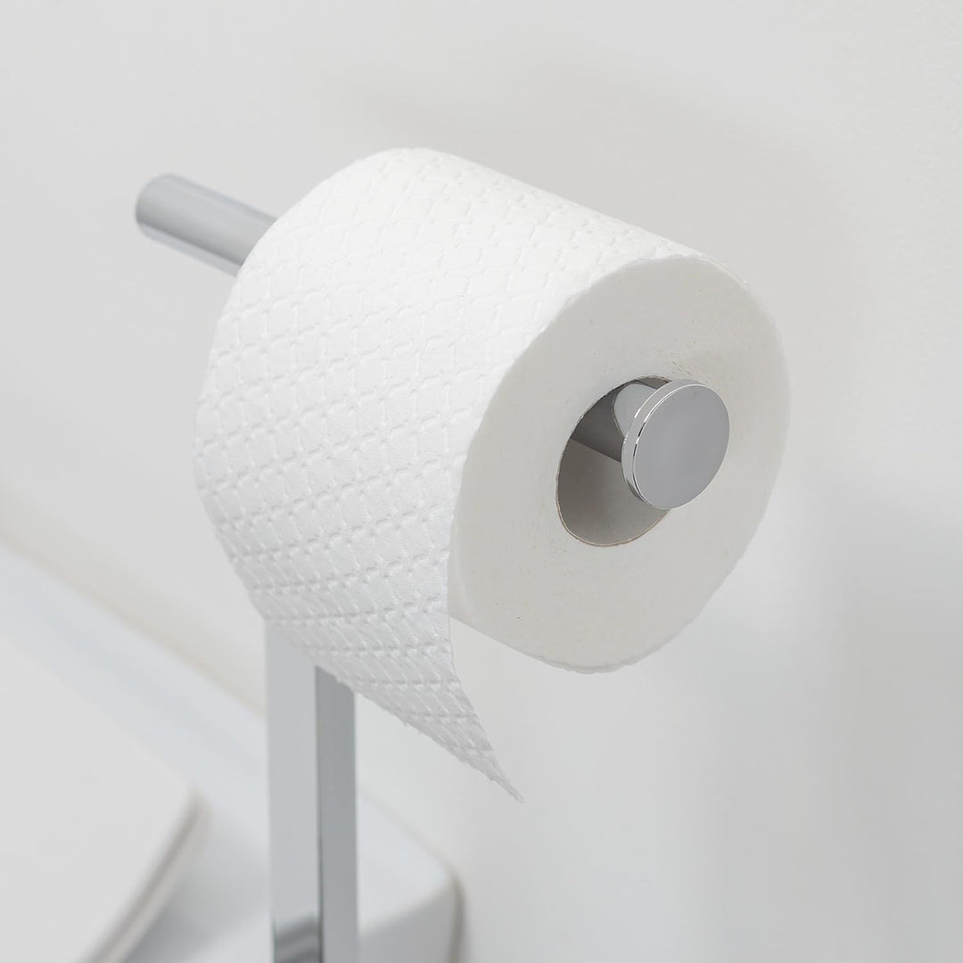 Sealskin Square WC-Garnitur mit Toilettenpapierhalter und Toilettenbürste, Toilettenbutler freistehe