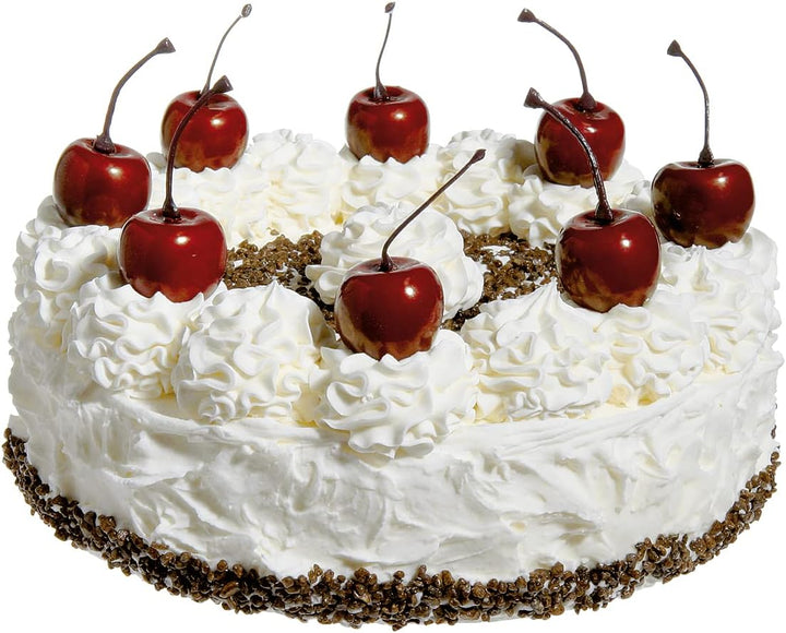 Deco Woerner Deko Dummy Schwarzwälder Kirschtorte Lebensmittel-Attrappen weiss 20 cm