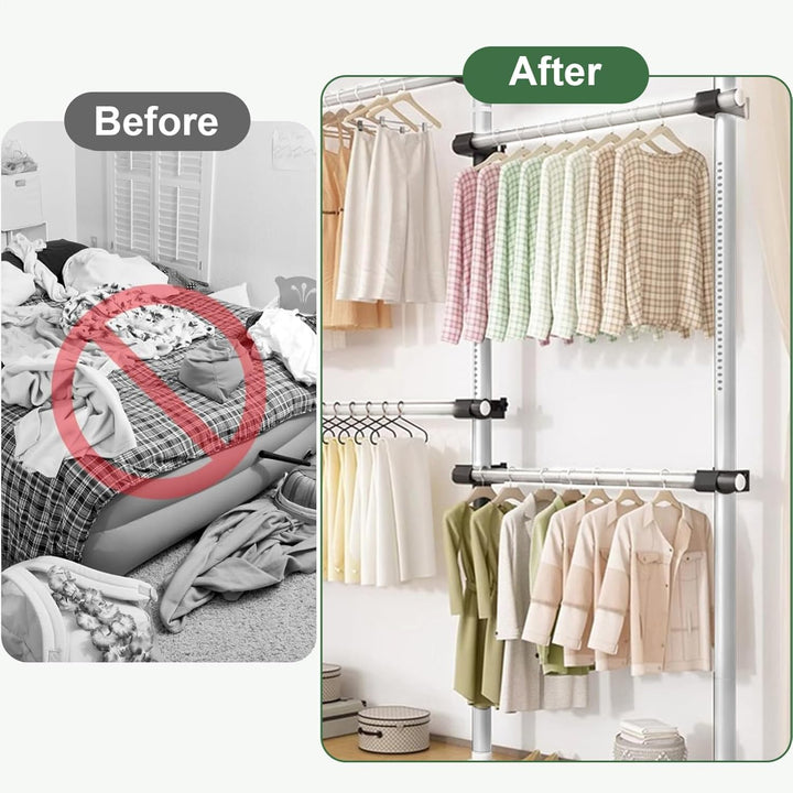 Generisch Begehbarer Kleiderschrank System Teleskop Kleiderständer Kleiderstange Regals Teleskop Gar