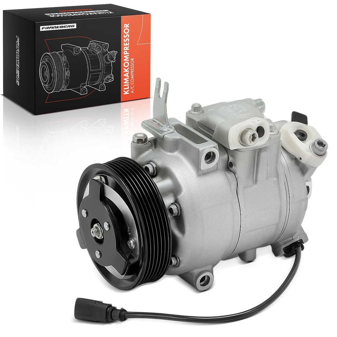 Frankberg Kompressor Klimaanlage Kompatibel mit Polo 6C1 6R1 1.4L 2009-2014 Polo 9N 1.2L-1.8L 2001-2