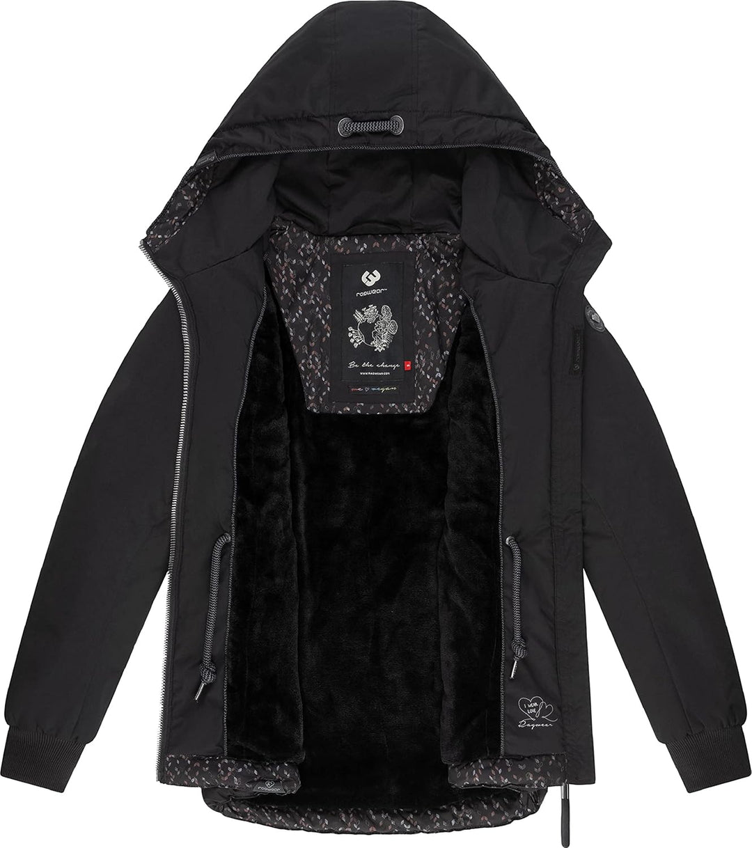 Ragwear Damen Winterjacke Outdoorjacke mit Kapuze YM-Danka XS-6XL M Black22, M Black22