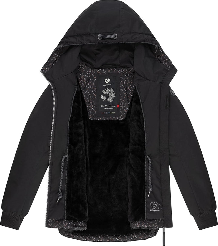 Ragwear Damen Winterjacke Outdoorjacke mit Kapuze YM-Danka XS-6XL M Black22, M Black22