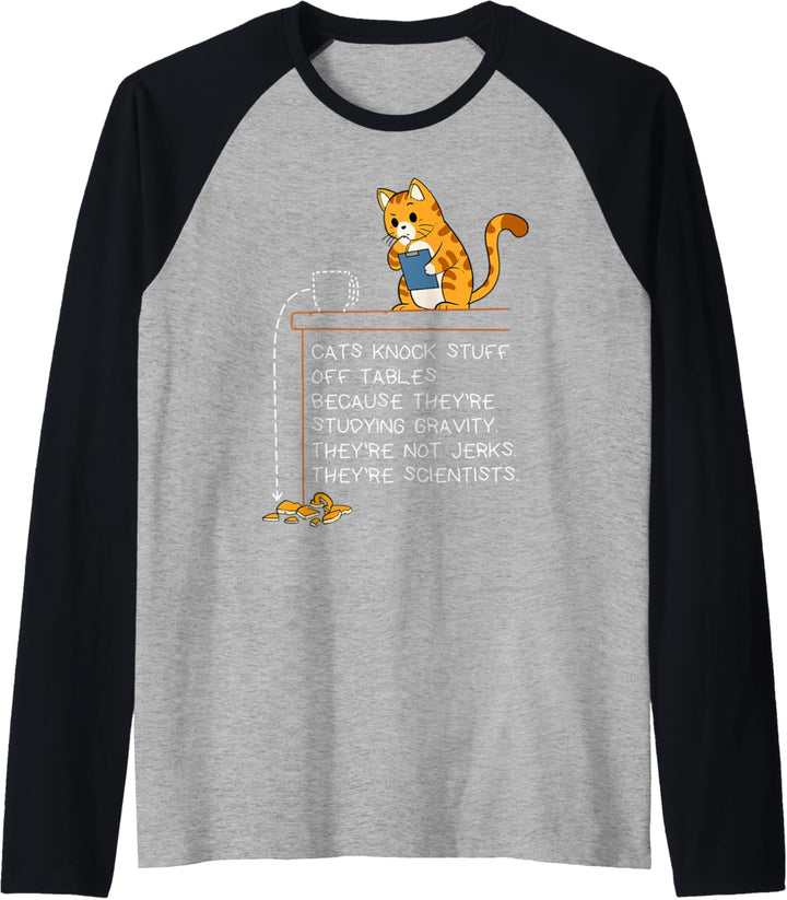 Forscher Labor Katze Wissenschaft Kätzchen Wissenschaftler Raglan