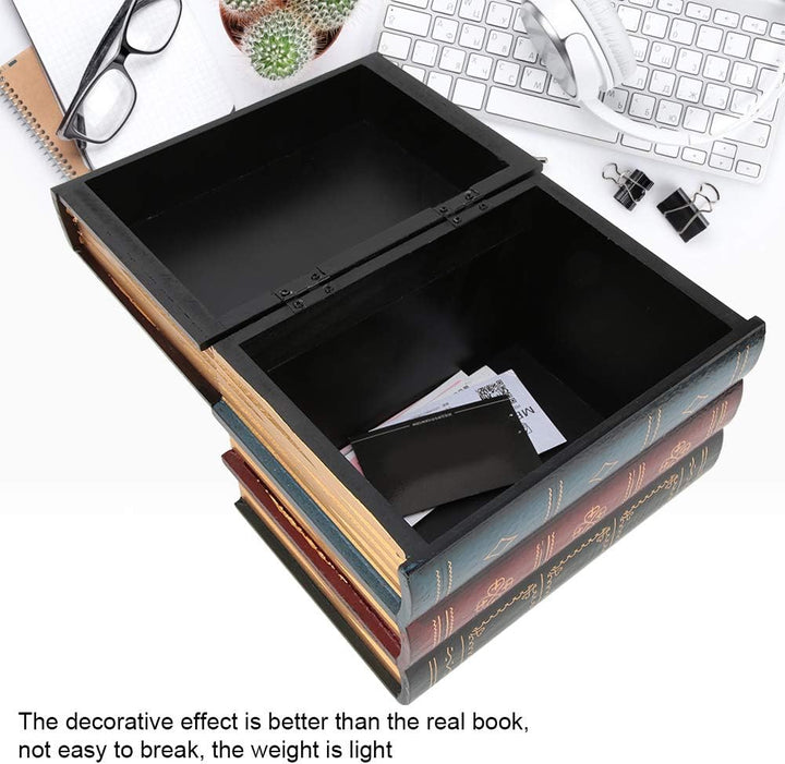 Hztyyier Buchattrappe Aufbewahrungsbox, Bücherbox Vintage Aufbewahrungsbox Innenministerium Regal De