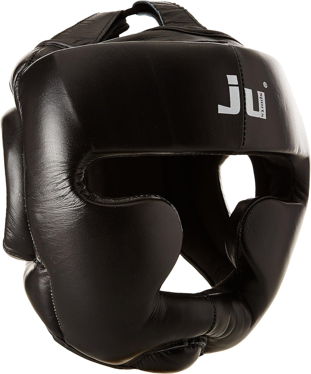 Ju-Sports Kopfschutz Chin - schwarz, Leder I Kinn-, Ohren- & Jochbeinschutz optimal Für Boxen, Kickb