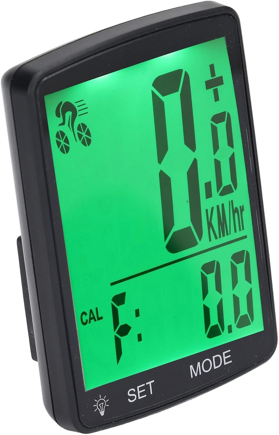 Walfront YA100 A Fahrradcomputer, Kabelloser Fahrradcomputer 2, 8-Zoll-LCD-Display mit Geschwindigke