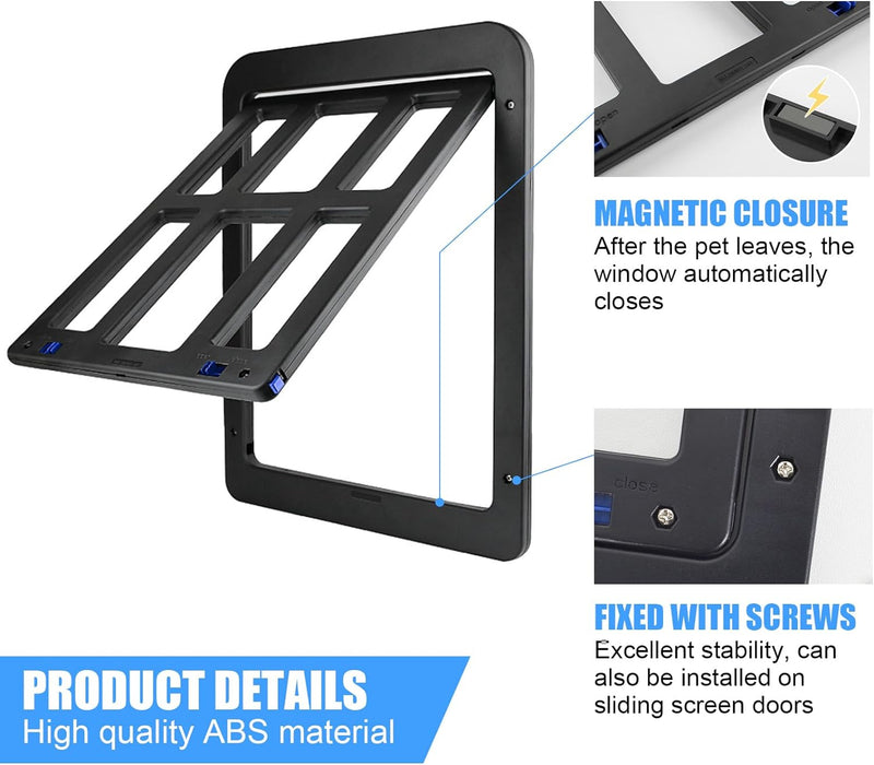 Hundeklappe Katzenklappe Haustierklappe Fiegengitter Magnetverschluss mit für Fliegengittertür Fenst